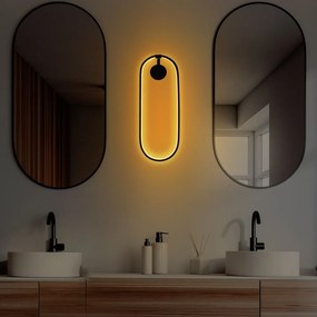 Черна LED стенна лампа Can – Opviq lights