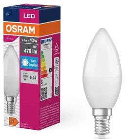 LED Крушка VALUE B40 E14/4,9W/230V 6500K - Osram