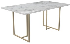 Трапезна маса с плот от имитация на мрамор 90x160 cm Astor – Støraa