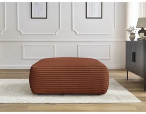 Табуретка от рипсено кадифе в тухлен цвят Lucien – Bobochic Paris