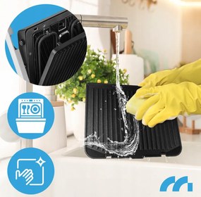 Електрическа контактна скара SM5000W-PRO с LED дисплей - 2500 W