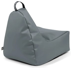 Сив детски пуф от изкуствена кожа Chill M – So Soft?