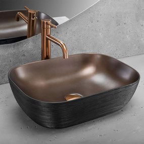 Умивалник за плот Rea Belinda COPPER BRUSH / Black