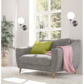 Стенна лампа в сребристо Logos - Candellux Lighting