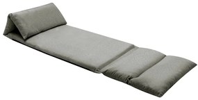 325261 vidaXL Сгъваем подов стол, тъмносив, микрофибри