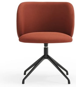 Тапициран трапезен стол в тухлен цвят Mogi – Teulat