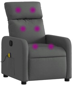 374175 vidaXL Масажен наклоняем стол, тъмносив, текстил