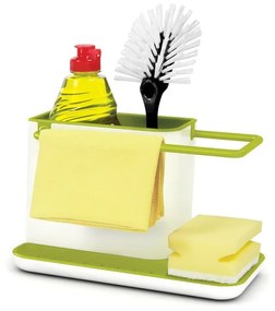 Бяла и зелена кухненска стойка за перилни препарати Caddy Sink Tidy - Joseph Joseph