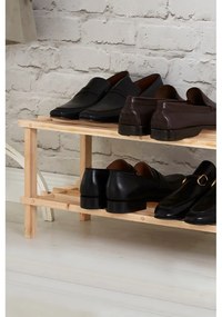 Стойка за обувки от масивна ела в естествен цвят – Premier Housewares