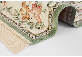 Килим от вискоза в зелено и кремаво 160x230 cm Oriental – Nouristan
