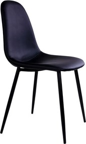 Sada 2 černých židlí s černými nohami House Nordic Stockholm