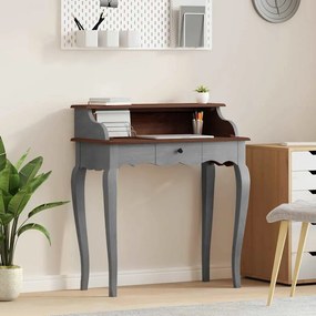 244503 vidaXL Писалище, масивно махагоново дърво, 80x40x92 см