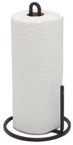 Черна стоманена стойка за кухненски кърпи ø 17 cm Squire – Umbra