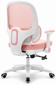 Ергономичен розов детски стол HC-999 - плат