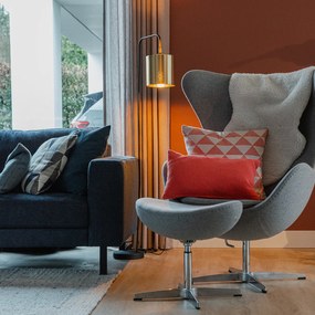 Интелигентна подова лампа черна със злато с Wi-Fi A60 - Lofty