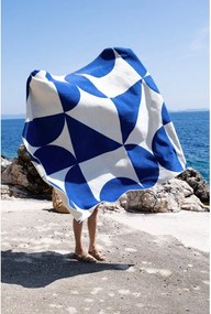 Синьо /кремаво одеяло 150x200 cm Tul – noo.ma