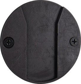 Тъмносива стъклена LED стенна лампа с USB ø 15,5 cm Earl – Reality