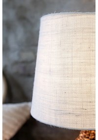 Настолна лампа с абажур от юта в бежово-естествен цвят (височина 58 cm) Paglia - Markslöjd