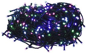343222 vidaXL LED стринг с 1000 LED пастелен многоцветен 100 м PVC