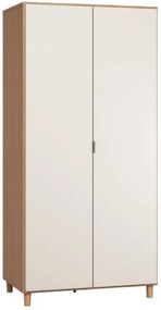 Гардероб Simple 2-врата-Natural - White