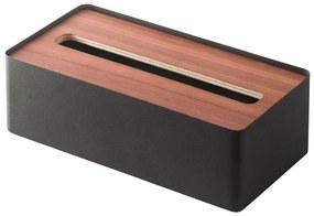 Черна кутия за хартиени носни кърпички Tsu Rin - YAMAZAKI