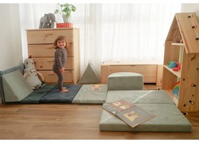 Светлосиньо велурено игрище от пяна Bloque Montessori – Little Nice Things