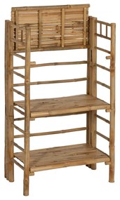 Бамбуков стелаж в естествен цвят 61x104x34 cm Manali – Ixia