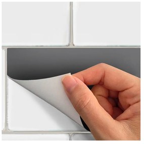 Комплект стикери за плочки 30 бр. 20x10 cm Subway Tiles Grey - Ambiance