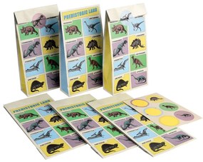 Подаръчни торбички в комплект от 6 бр. 5x12 см Prehistoric Land - Rex London