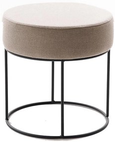 Пуф RELO, диаметър 40 см, бежов