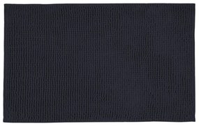 Тъмносин текстилен килим за баня 50x80 cm Chenille – Allstar
