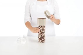 Буркан за съхранение с допълнителна приставка Lekue Green 1010219, 1.35-1.6 л, Полипропилен, -15/+80°C, Зелен