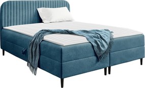 Тапицирано легло Box Best I-Синьо-180 x 200