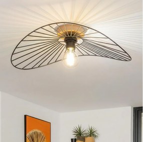 Brilagi - LED плафон CERIA WIRE 1xE27/40W/230V 40x56 см черен/дъб