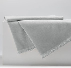 Светлосиво покривало за легло от шенил 220x240 cm Talo – Filumi