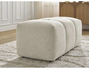 Бяла шенилова табуретка Roxelane – Bobochic Paris