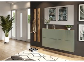 Зелено-сив шкаф за обувки с панти Ameca - Germania