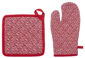 Комплект ръкавица и подложка за фурна atmosphera Paty - Червен