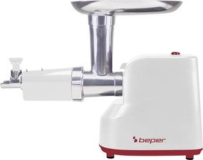 Месомелачка с приставка за домати Beper P102ROB200, 1200W, 3 ножа, ABS, Обратна функция, Бял