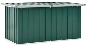 46261 vidaXL Градински сандък за съхранение, зелен, 129x67x65 см