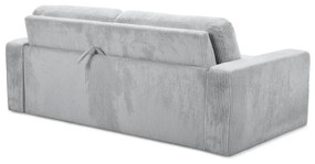 Светлосив разтегателен диван от рипсено кадифе 195 cm Nona – Makamii
