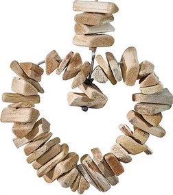 Декорация за стена atmosphera Hearts, Дърво, 78 cm