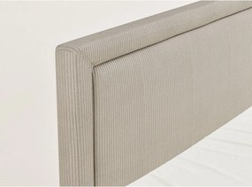 Бежово боксспринг легло 180x200 cm с място за съхранение Fresco – Maison de Rêve