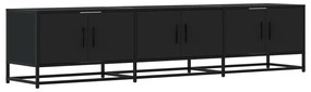 3300785 vidaXL ТB шкаф, черен, 180x35x41 см, инженерно дърво