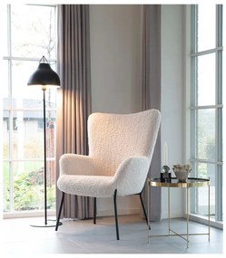 Бял фотьойл от изкуствена кожа Glasgow - House Nordic