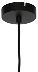 Модерна висяща лампа черна с опалово стъкло - Drop