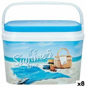 Комплект за пинг-понг Aktive Summer Beach Пластмаса 6 L 29 x 20 x 19,5 cm (8 броя)