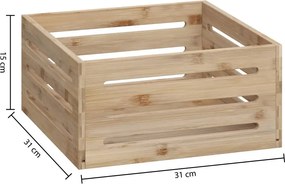 Кош за съхранение 5five, Бамбук, 31x15 cm