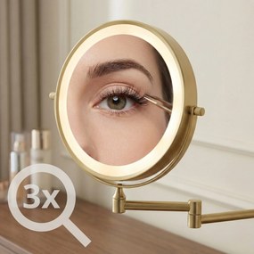 Огледало LED Glow Brush Gold