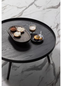 Черна масичка за кафе, Ø 78 cm WOOOD Mesa